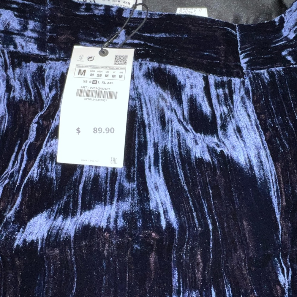 Blue casual pants